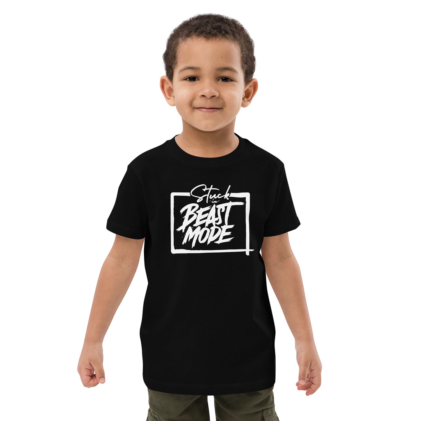 Stuck in Beast Mode - Organic cotton kids t-shirt