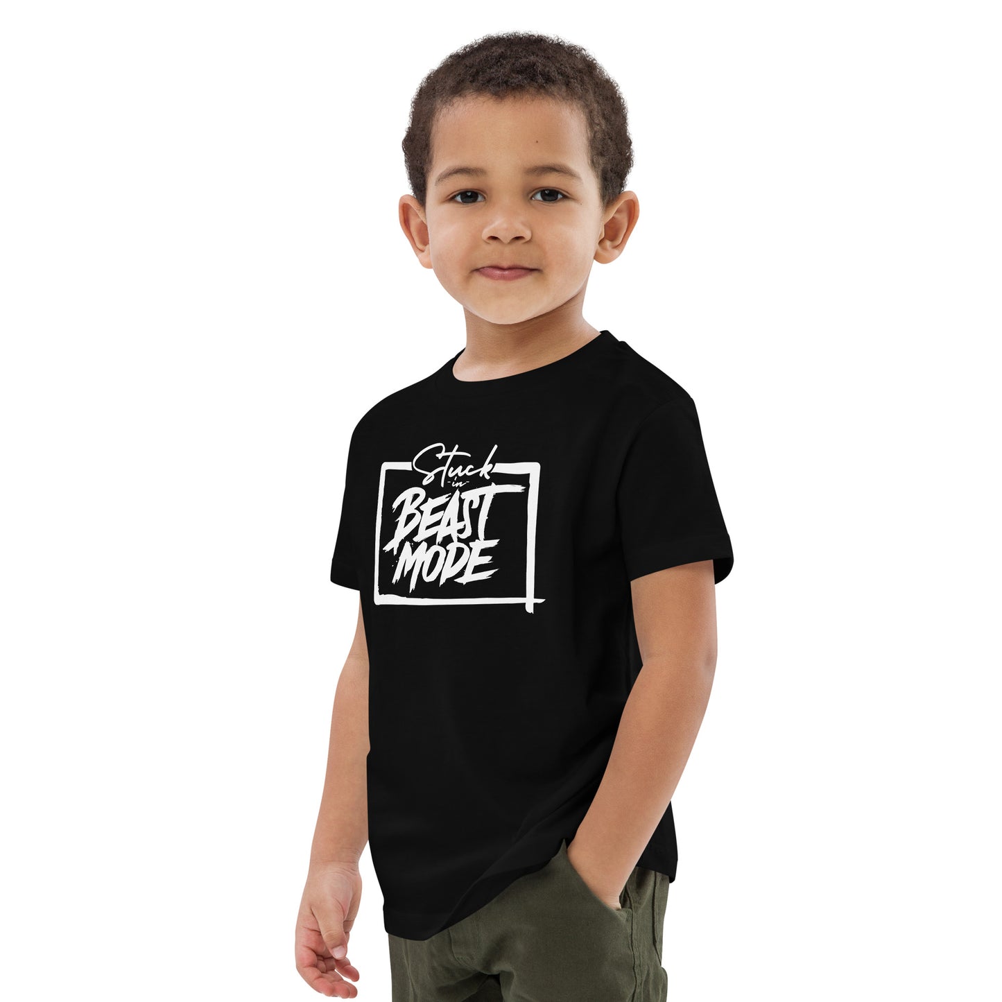 Stuck in Beast Mode - Organic cotton kids t-shirt