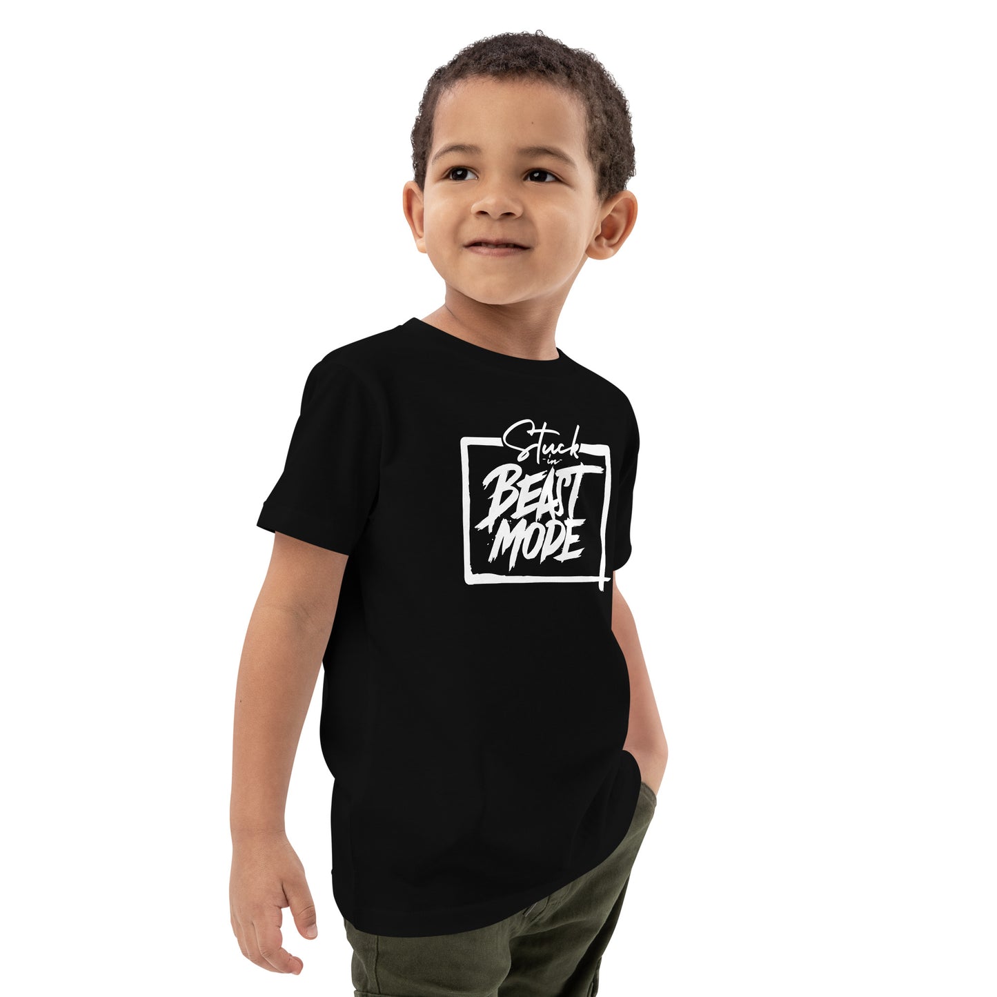 Stuck in Beast Mode - Organic cotton kids t-shirt