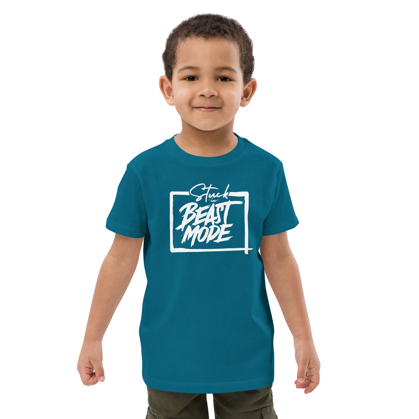 Stuck in Beast Mode - Organic cotton kids t-shirt