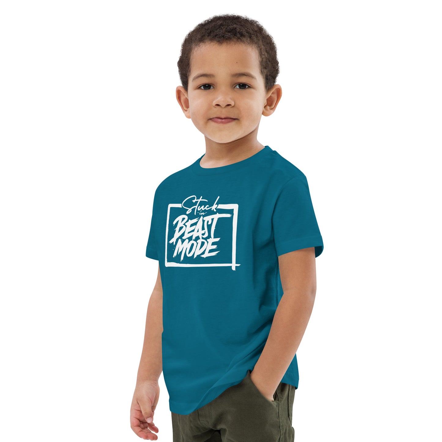 Stuck in Beast Mode - Organic cotton kids t-shirt