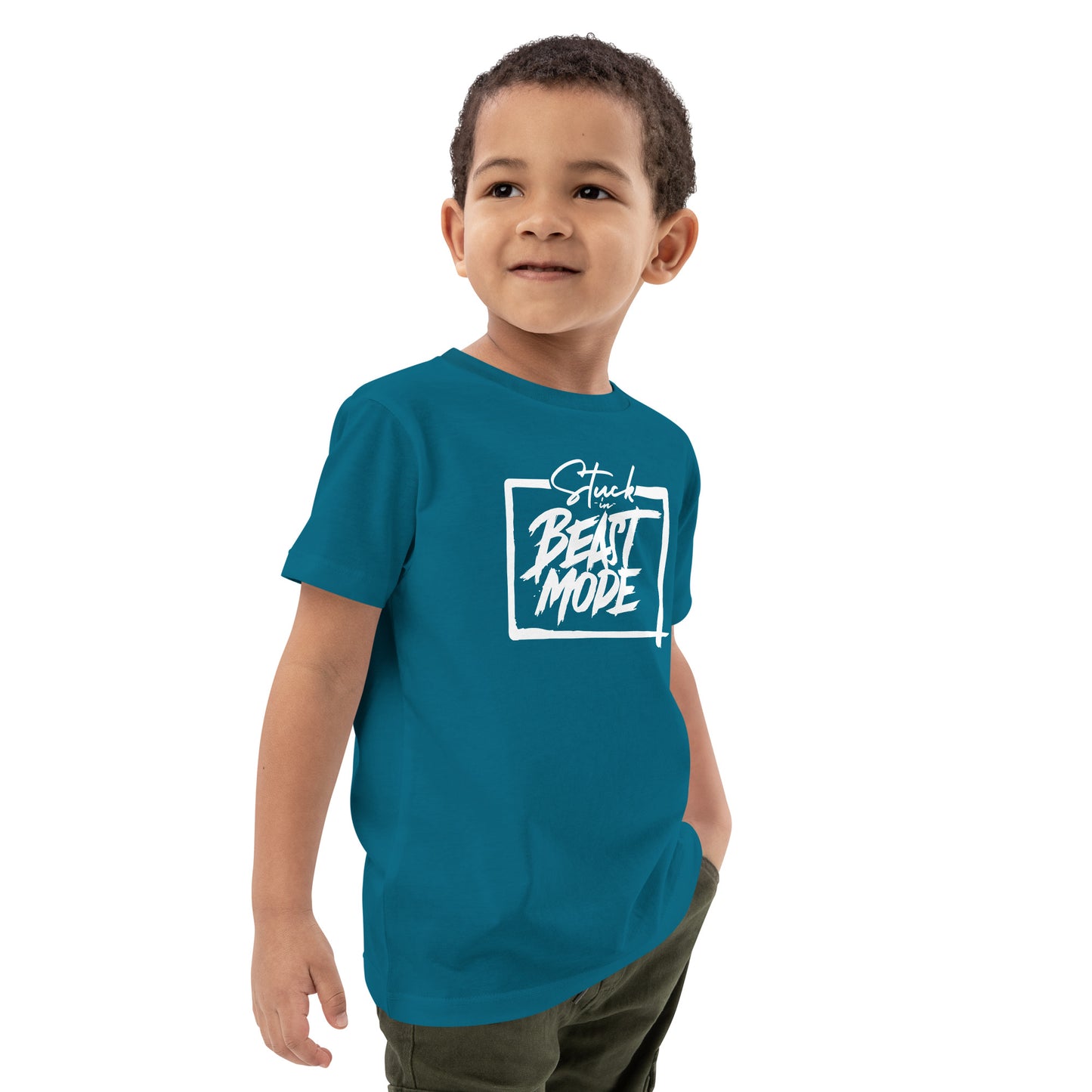 Stuck in Beast Mode - Organic cotton kids t-shirt