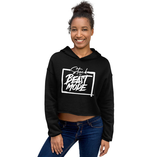 Stuck In Beast Mode - Crop Hoodie