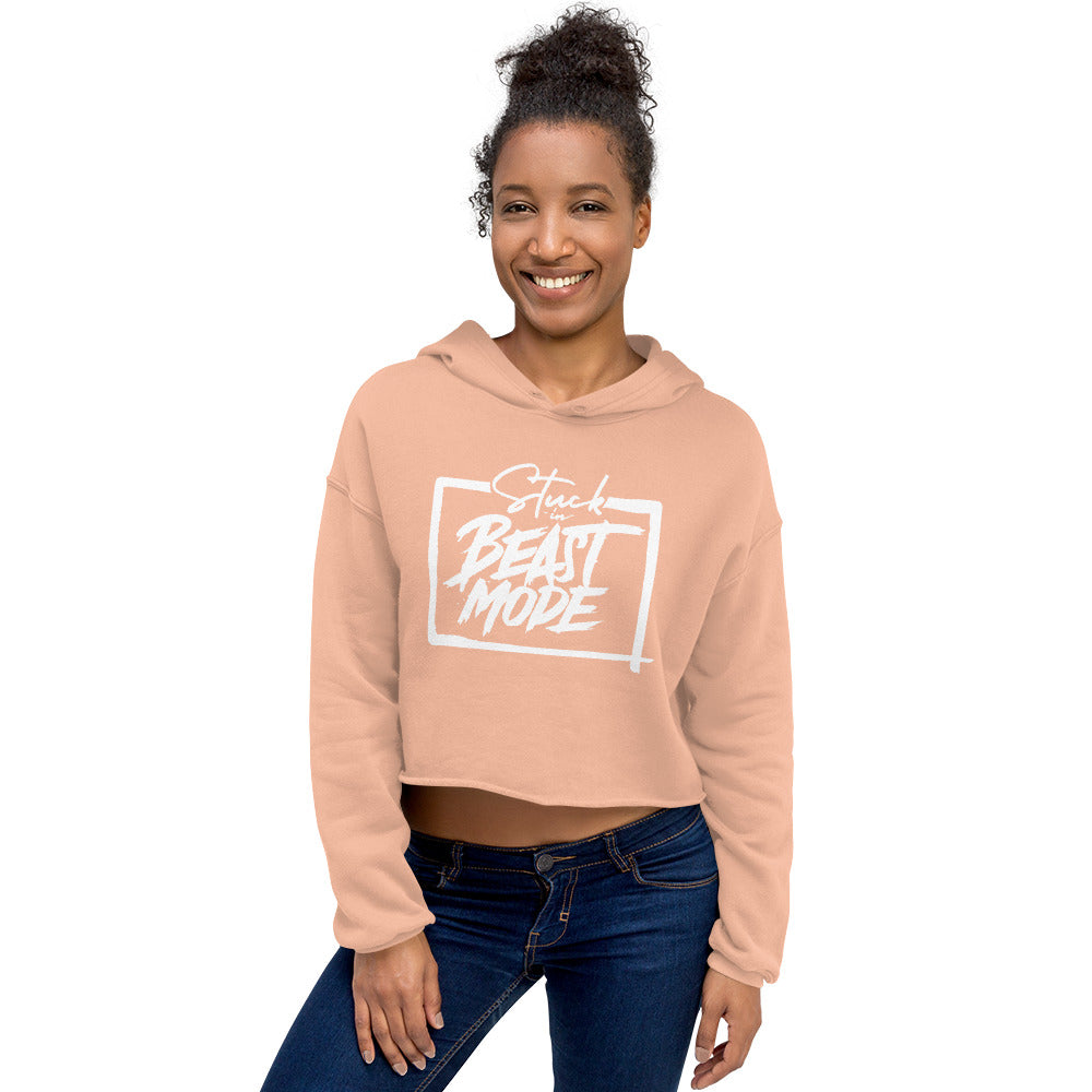 Stuck In Beast Mode - Crop Hoodie